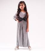 Lil drama's barbie silver shimmer rockstar jumpsuit for girls