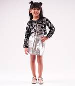 Lil drama's barbie black sequins rockstar jacket for girls