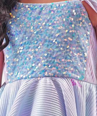 Lil drama's barbie blue sequins shimmer ballerina dress for girls 4