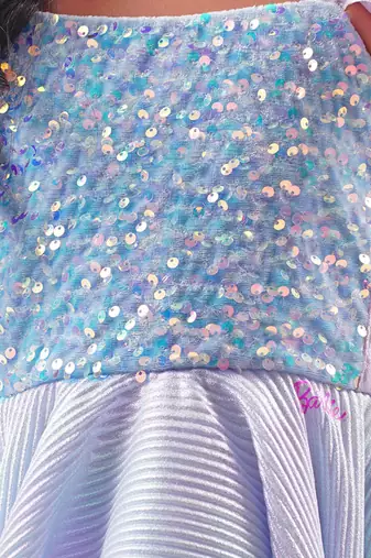Lil drama's barbie blue sequins shimmer ballerina dress for girls
