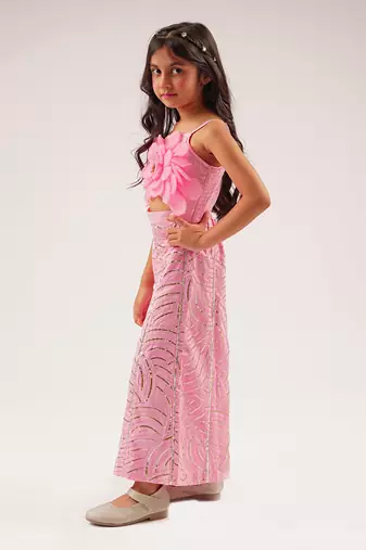 Bollywood tadka girls pink jumpsuit