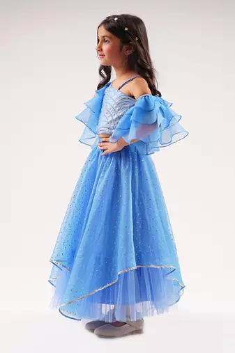 Bollywood tadka girls blue lehenga set