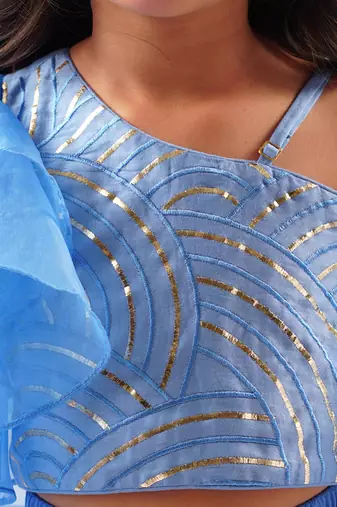 Bollywood tadka girls blue lehenga set
