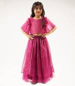 Bollywood tadka girls wine lehenga set