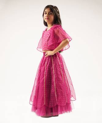 Bollywood tadka girls wine lehenga set 2