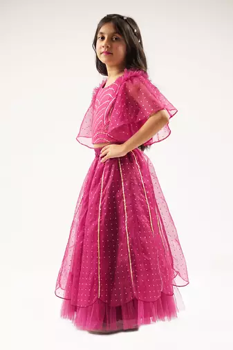 Bollywood tadka girls wine lehenga set