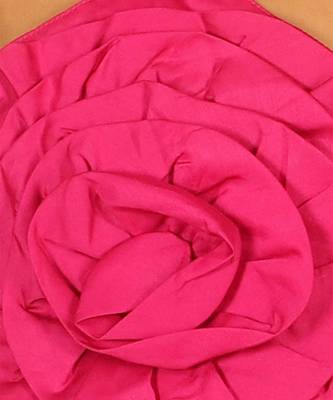 Girls pink 3d rose on top co-ord set 4