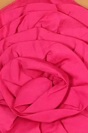 Girls pink 3d rose on top co-ord set
