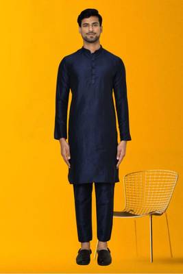 Men silk kurta churidar set 1