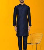 Men silk kurta churidar set
