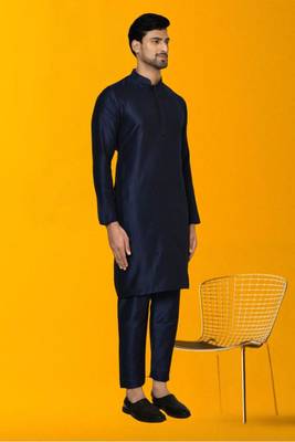 Men silk kurta churidar set 2