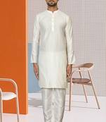 Men silk kurta churidar set