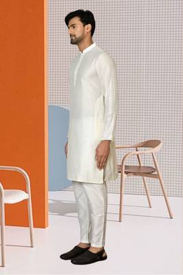 Men silk kurta churidar set 3