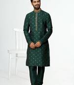 Men' art silk kurta churidar set