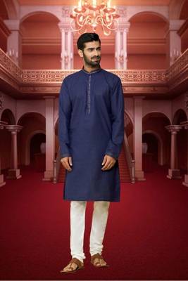 Men' cotton kurta churidar set 1