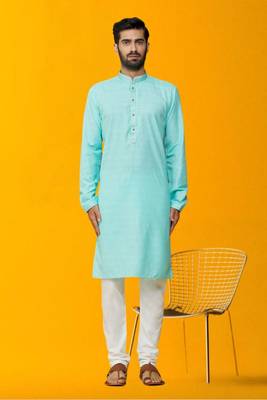 Men' cotton kurta churidar set 1