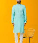 Men' cotton kurta churidar set