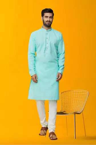 Men' cotton kurta churidar set