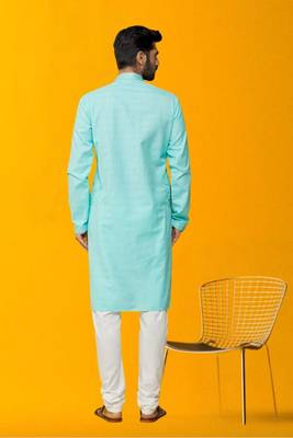 Men' cotton kurta churidar set 3