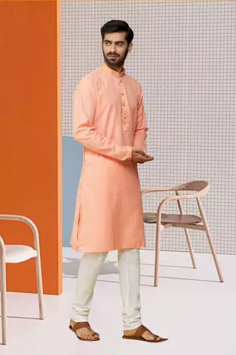 Men' cotton kurta churidar set