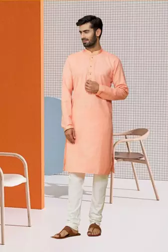 Men' cotton kurta churidar set