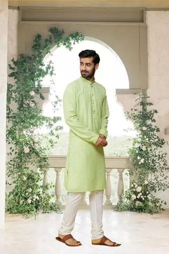 Men' cotton kurta churidar set