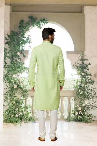 Men' cotton kurta churidar set