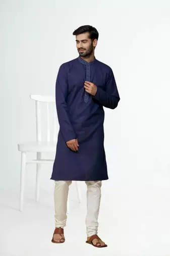 Men' cotton kurta churidar set