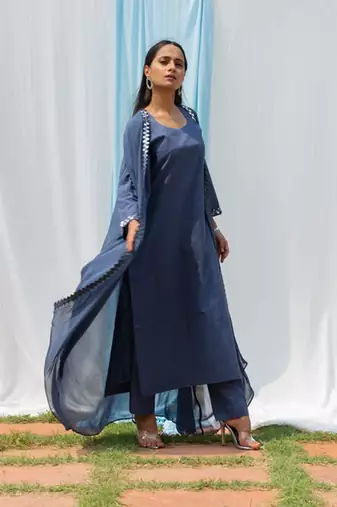 Cape Suit - Dark Grey Suit Set