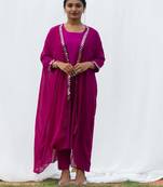 Cape Suit - Wine Suit Set