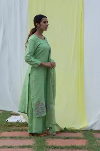 Chidiya - Green Suit Set