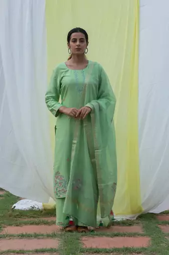 Chidiya - Green Suit Set