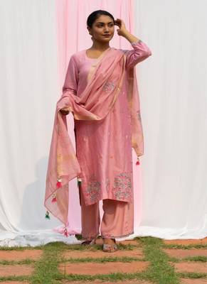 Chidiya - Onion Pink Suit Set 3