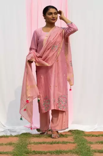 Chidiya - Onion Pink Suit Set
