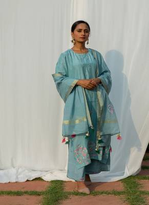 Chidiya - Powder Blue Suit Set 2