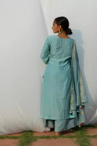 Chidiya - Powder Blue Suit Set