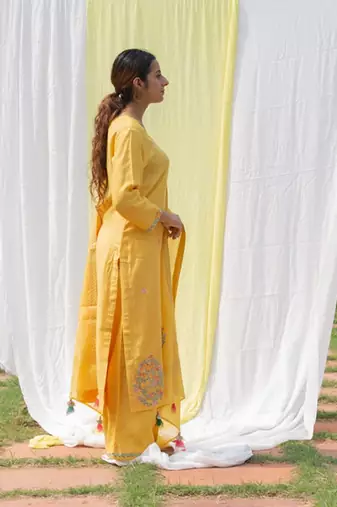 Chidiya - Yellow Suit Set