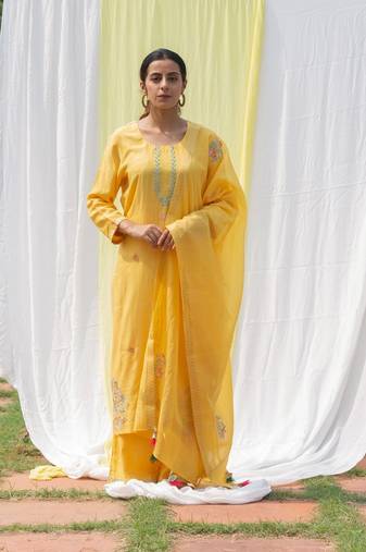 Chidiya - Yellow Suit Set