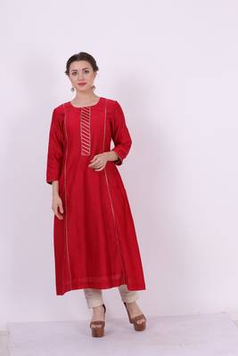 Kaavya - Red Suit Set 1