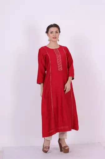 Kaavya - Red Suit Set
