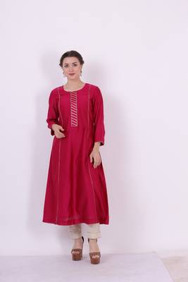 Kaavya - Wine Suit Set 2