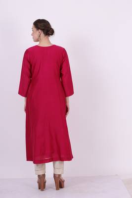 Kaavya - Wine Suit Set 1