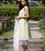 Kesar - Green Sleeveless Suit Set