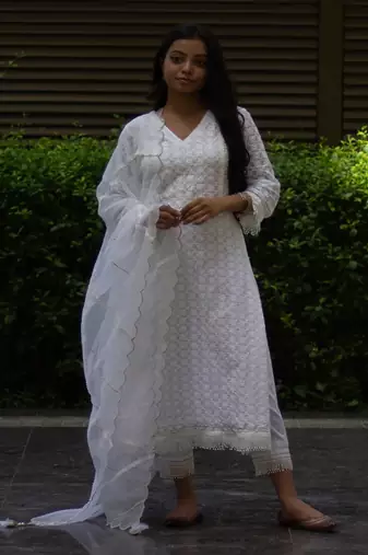 Kesar - Ivory Suit Set