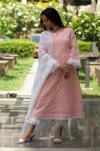 Kesar - Peach Suit Set