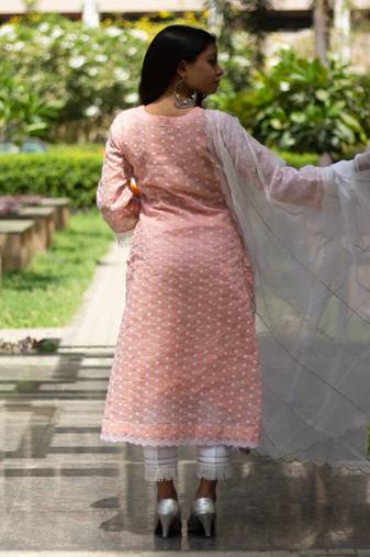 Kesar - Peach Suit Set