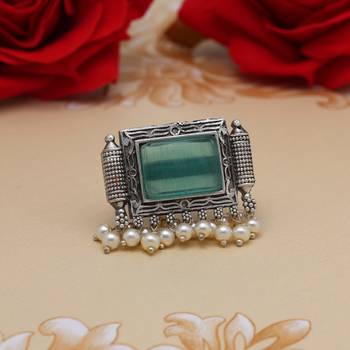 Pista green color oxidised rings 1