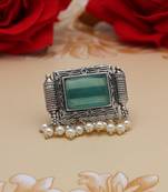 Pista green color oxidised rings