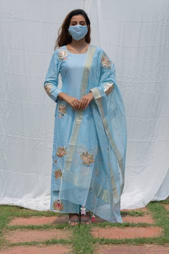 Lotus - Sky Blue Suit Set