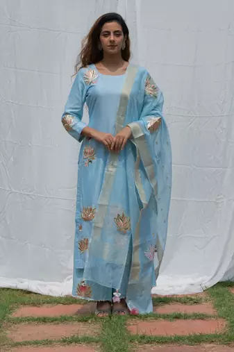 Lotus - Sky Blue Suit Set